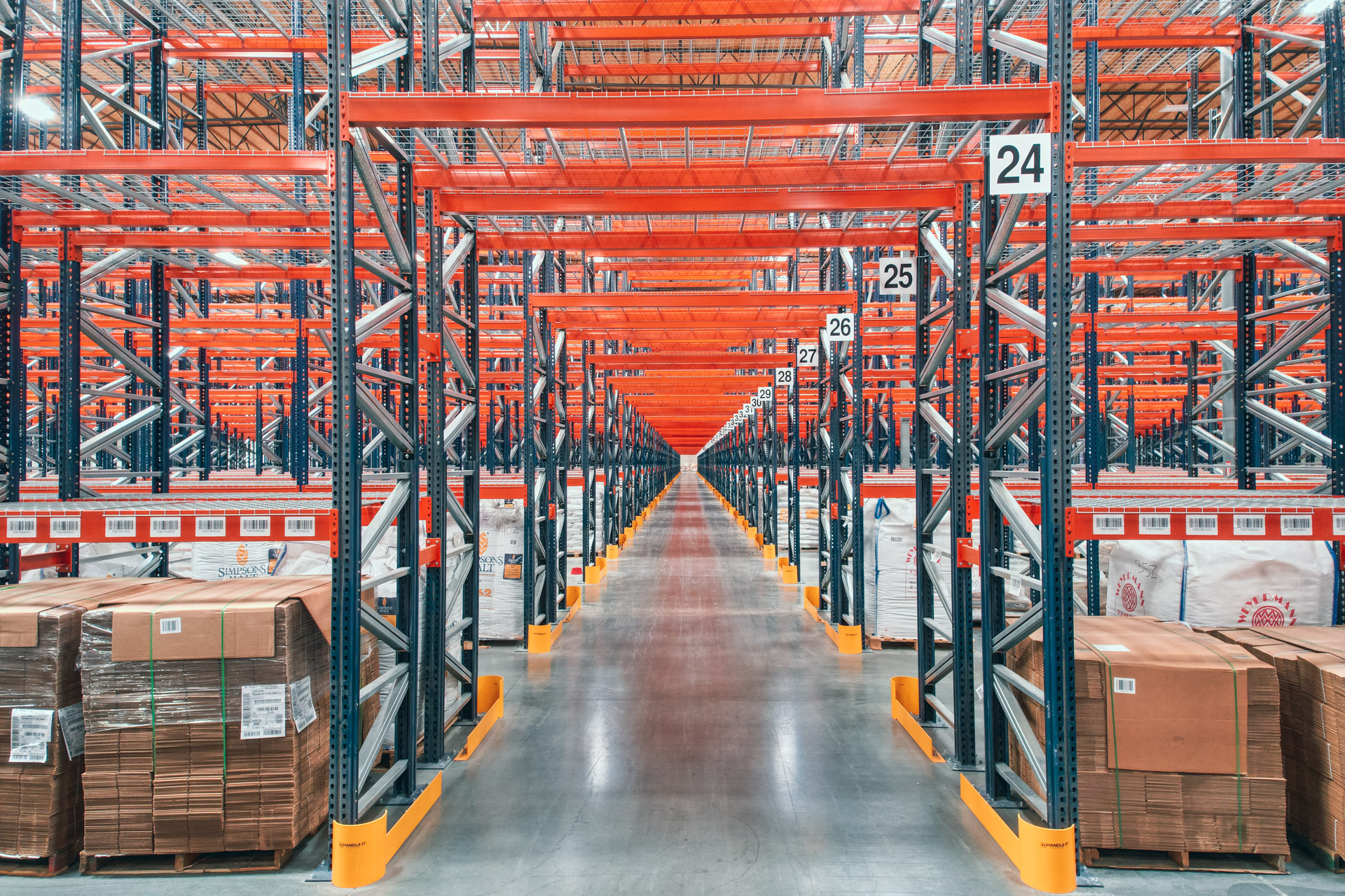 Industrial pallet racking installation in Sumner warehouse